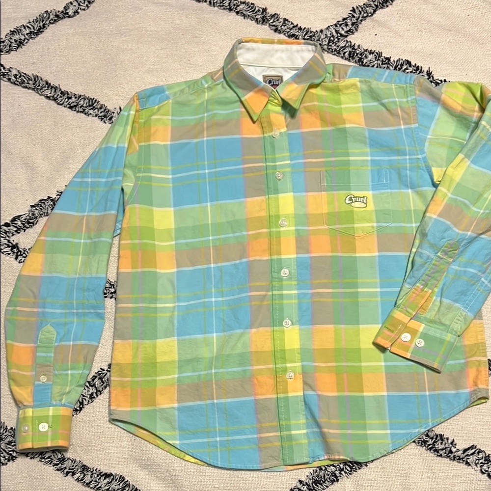 Cruel Girl size M Multicolor Button Shirt y2k